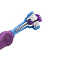 3-Sided Pet Toothbrush for Dogs and Cats - White - view 5