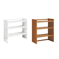 3 Tier Bamboo Desktop Organiser Shelf - Honey Brown, 50 x 20 x 56 cm - view 3