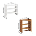 3 Tier Bamboo Desktop Organiser Shelf - Honey Brown, 50 x 20 x 56 cm - view 4