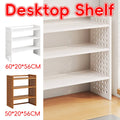 3 Tier Bamboo Desktop Organiser Shelf - White, 60 x 20 x 56 cm - view 2