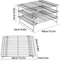 3-Tier Collapsible Cooling Rack for Cakes and Bread, 40 x 25 x 23 cm - view 3