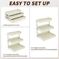 3 Tier Collapsible Cup Holder, Coffee Mug Storage Rack - White - view 5