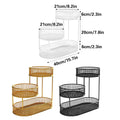 3-Tier Metal Fruit Basket Stand for Kitchen Counter - Gold - view 4