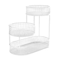 3-Tier Metal Fruit Basket Stand for Kitchen Counter - White