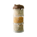 3-Tier Pet Food Storage Container, Stackable Travel Snack Bucket - Coffee