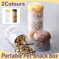 3-Tier Pet Food Storage Container, Stackable Travel Snack Bucket - Yellow - view 2