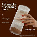 3-Tier Pet Food Storage Container, Stackable Travel Snack Bucket - Yellow - view 5