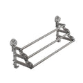 3 Tier Towel Rack No Drill Installation Wall Mounted Rustproof Space Saving - Grey