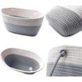 3 Tier Wall Mounted Hanging Basket Storage Organiser for Clutter - Without Tassels - view 5