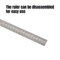 300mm Multifunctional Angle Ruler with 180 Degree Protractor and Level - Stainless Steel - view 5