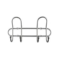 Adoored 4 Hook Satin Chrome Wire Deco Hook Rack - 250mm Steel - Durable - SuperSaverAU - view 2