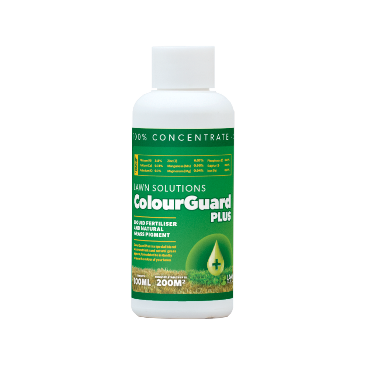 Lawn Solutions Australia Colourguard Plus Concentrate 100ml - Natural Lawn Colour Enhancer - SuperSaverAU - view 1