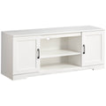 Zinus Bennett 147cm TV Cabinet - White - Fits TVs Up to 65 Inch - Three Adjustable Shelves - AU-UTOTV2-16W