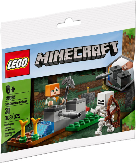 LEGO 30394 Minecraft Skeleton Defense Set with Alex & Missile