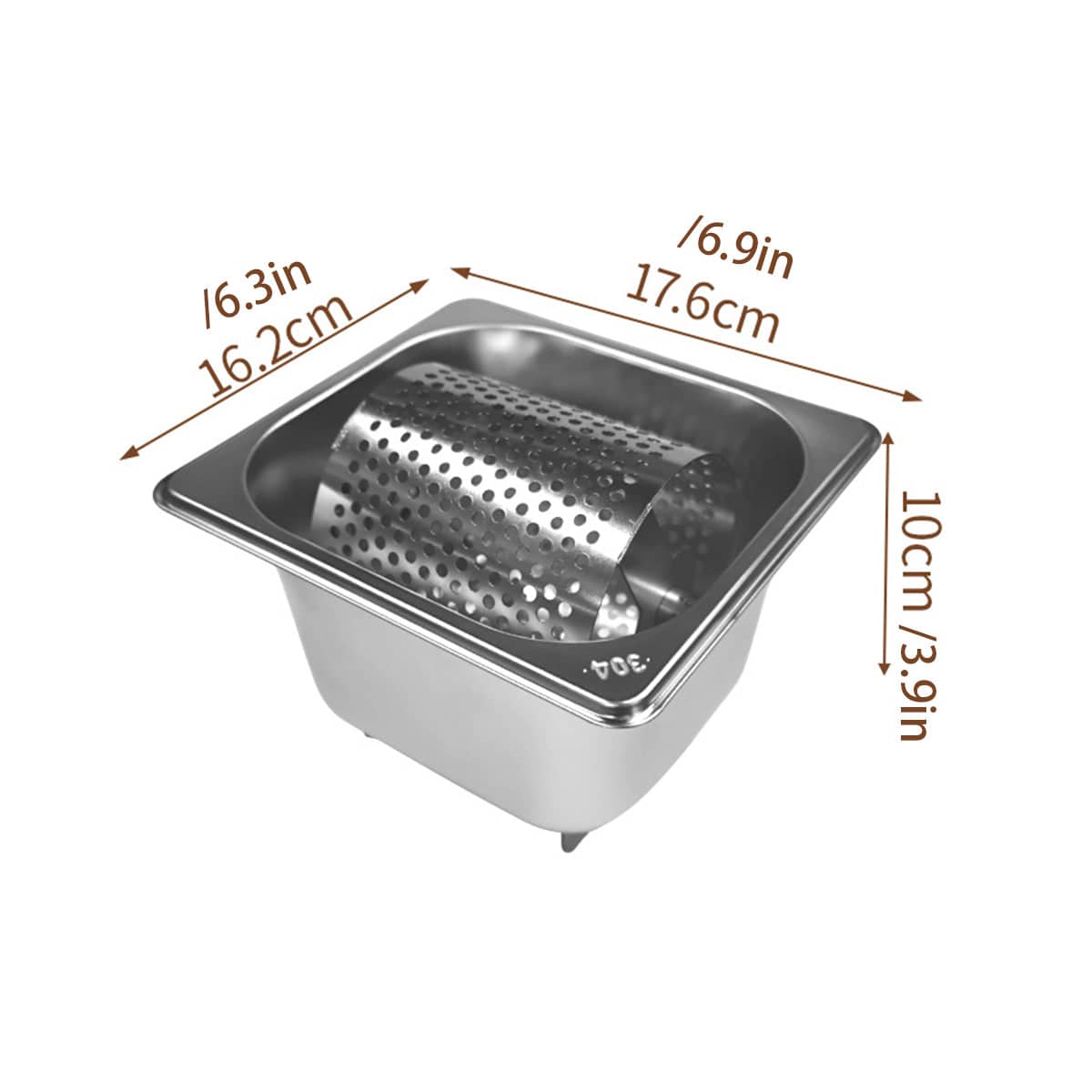 304 Stainless Steel Butter Roller with Collection Tray for Kitchens - view 3