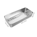 304 Stainless Steel Chopstick Baskets with Lids Set of 2 Ventilated - view 3