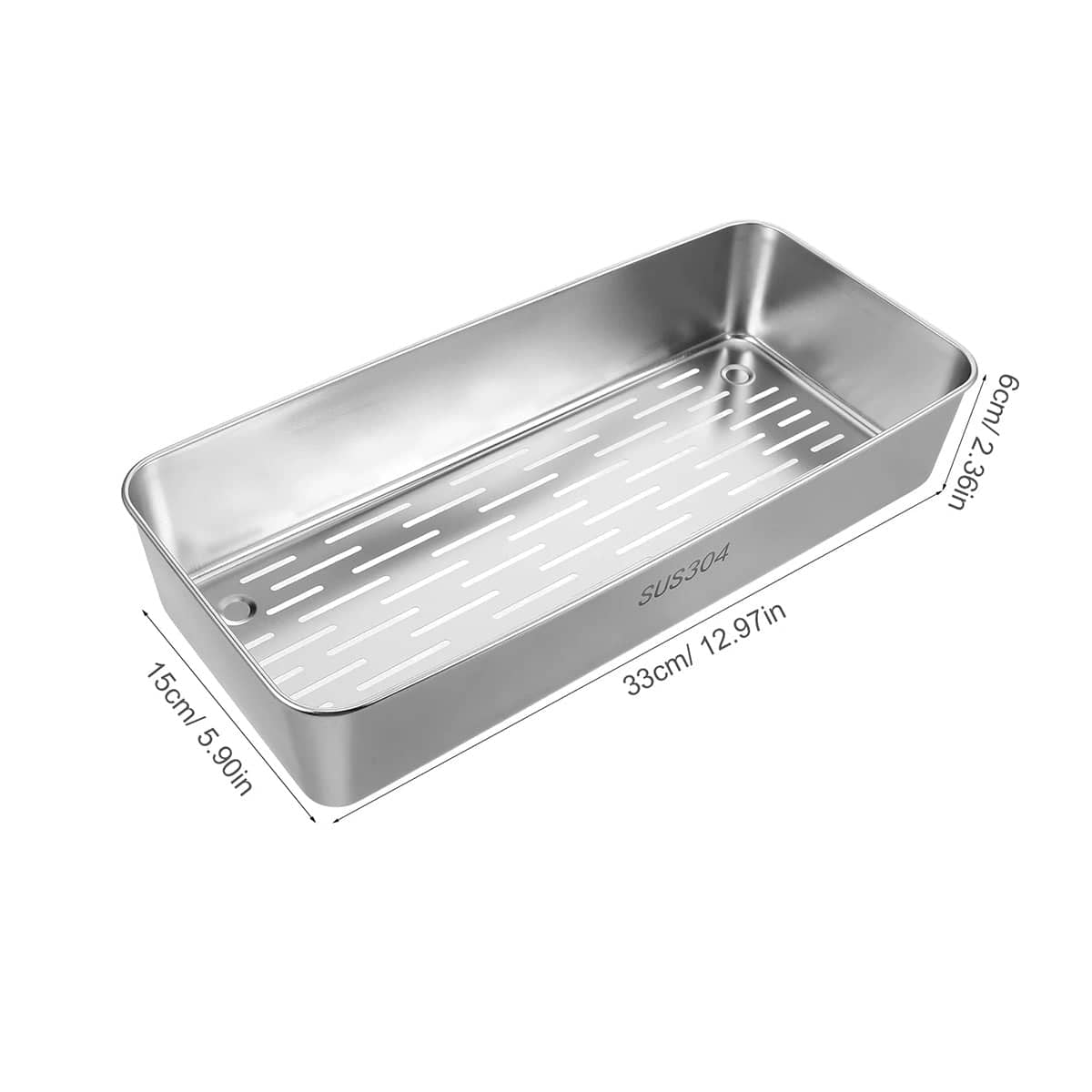 304 Stainless Steel Chopstick Baskets with Lids Set of 2 Ventilated - view 3