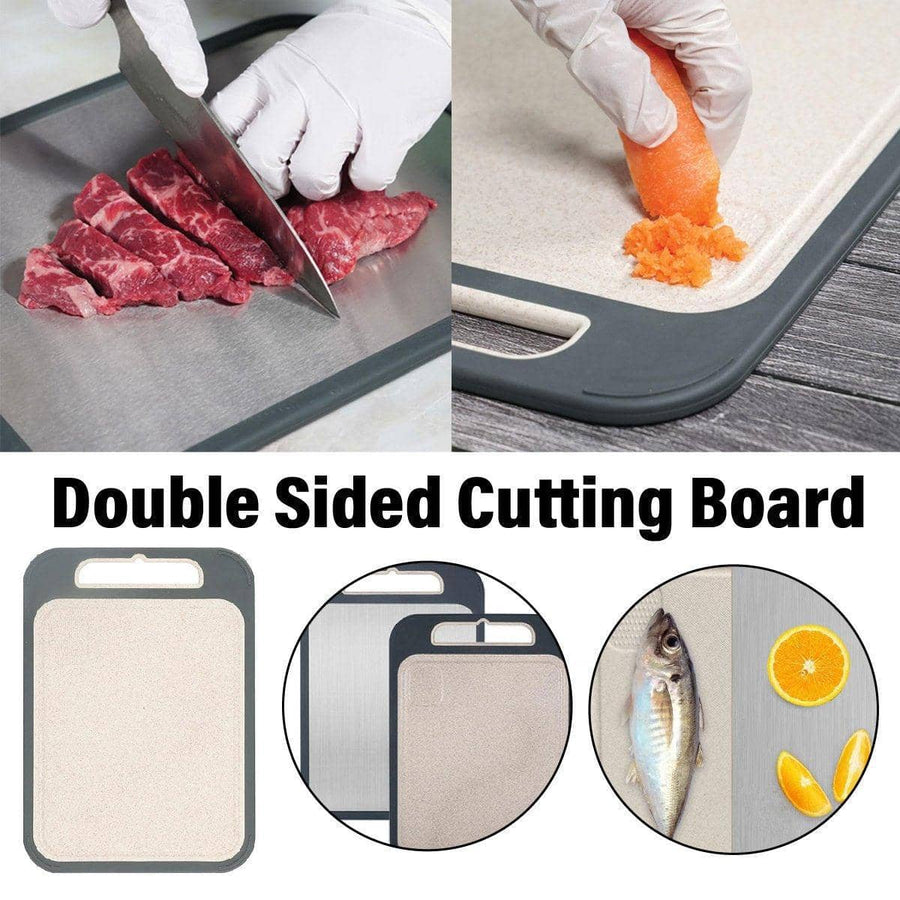 304 Stainless Steel Cutting Board, Double-Sided, 35 x 25 cm