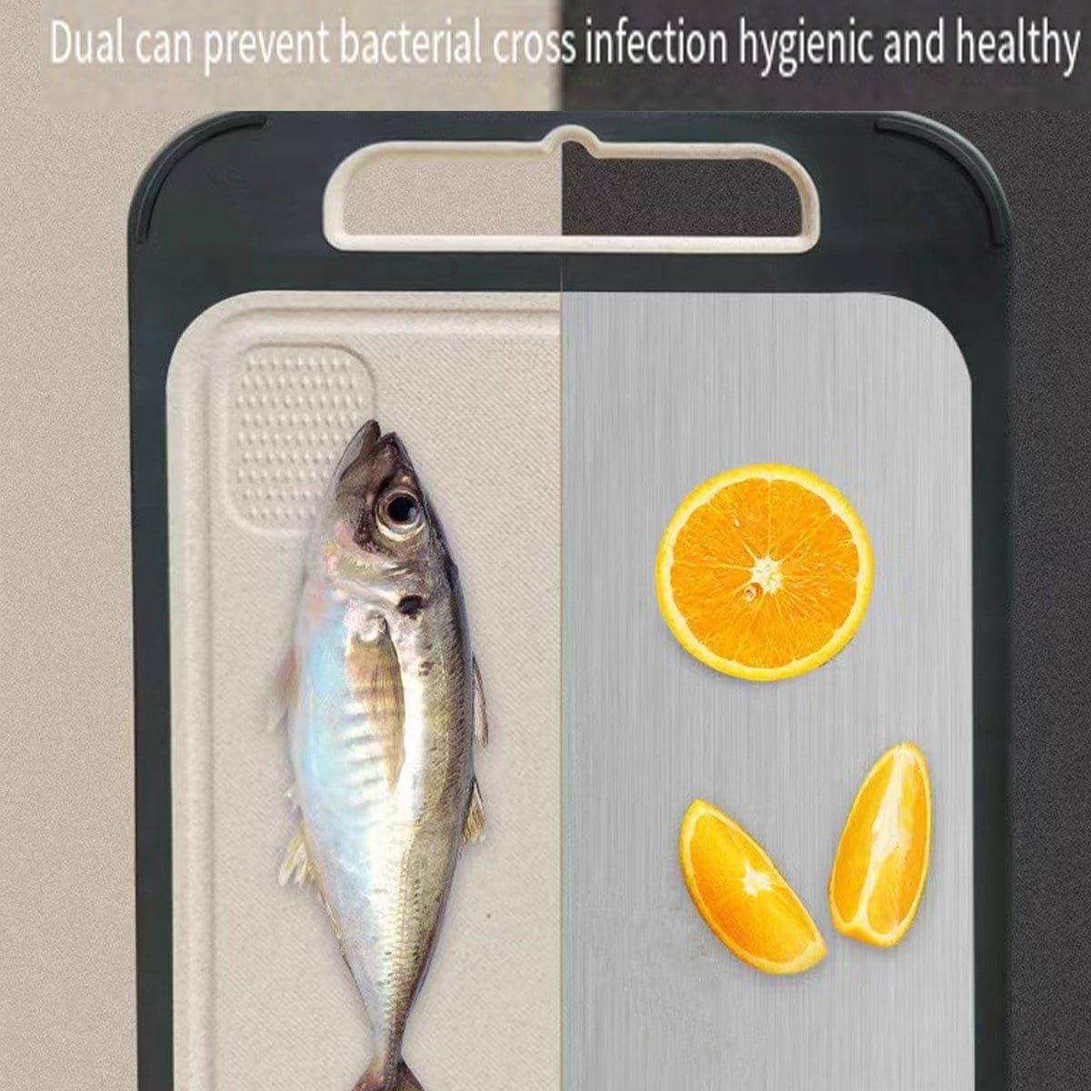 304 Stainless Steel Cutting Board, Double-Sided, 35 x 25 cm - view 5