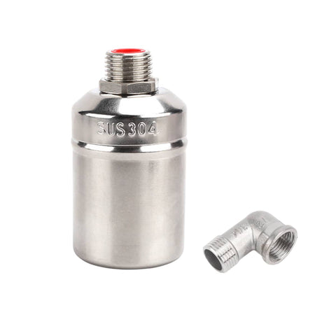304 Stainless Steel Float Ball Valve, Automatic Water Level Control - 4 Point Side Water Inlet