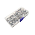 304 Stainless Steel Hex Nut Assortment Kit, 220 Pieces - Metric M3 to M8 - view 2