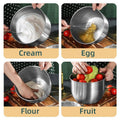 304 Stainless Steel Mixing Basin with Lid - 19 cm Tall - view 5