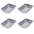 304 Stainless Steel Rectangular Trays 36 x 27 cm Set of 4 - view 2