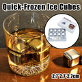 304 Stainless Steel Reusable Ice Cubes for Whiskey and Wine, Set of 8