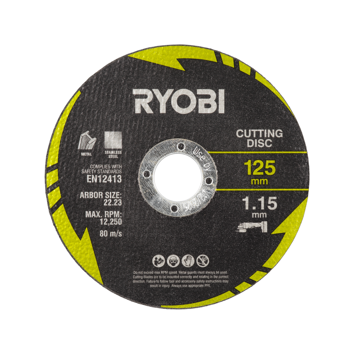 Ryobi 4 Piece Cutting and Grinding Set - 125mm - Metalworking Precision - SuperSaverAU - view 4