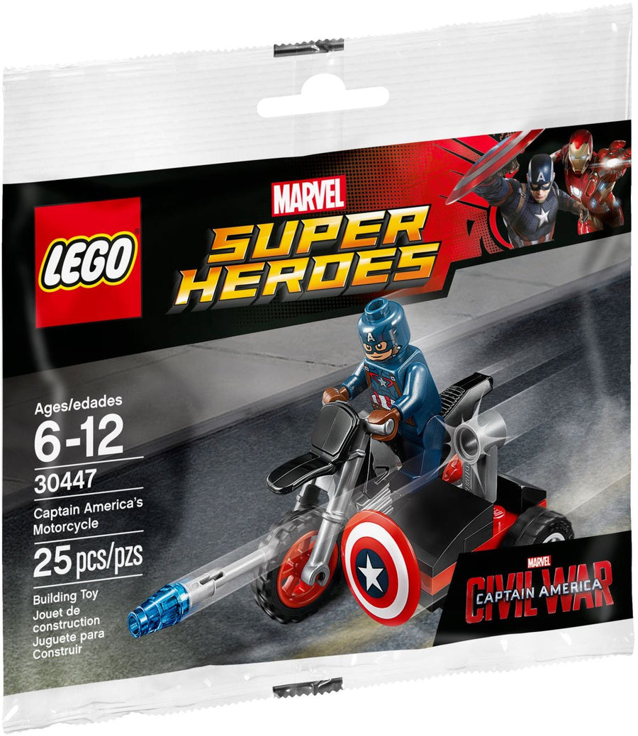 LEGO 30447 Captain America Motorcycle - Marvel Super Heroes - SuperSaverAU - view 1