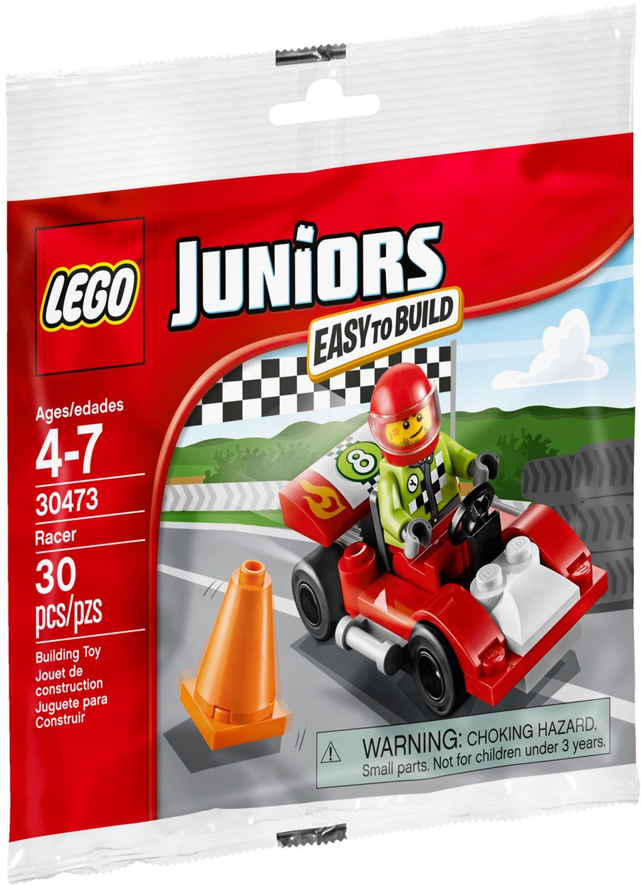 LEGO 30473 Racer - Race Car Minifigure & Cone - SuperSaverAU - view 1