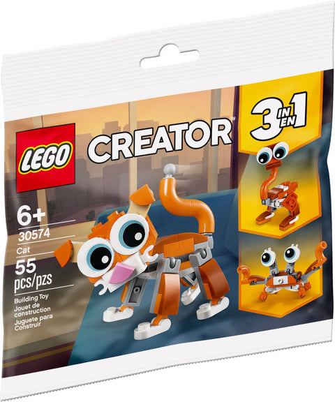 LEGO 30574 Creator 3in1 Cat, Ostrich, & Crab Buildable Toy Set - SuperSaverAU - view 1