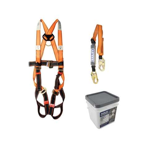 Bailey Fall Protection Elevated Work Platform Kit - Universal Harness - 2.0m Lanyard - 5kg - SuperSaverAU - view 1