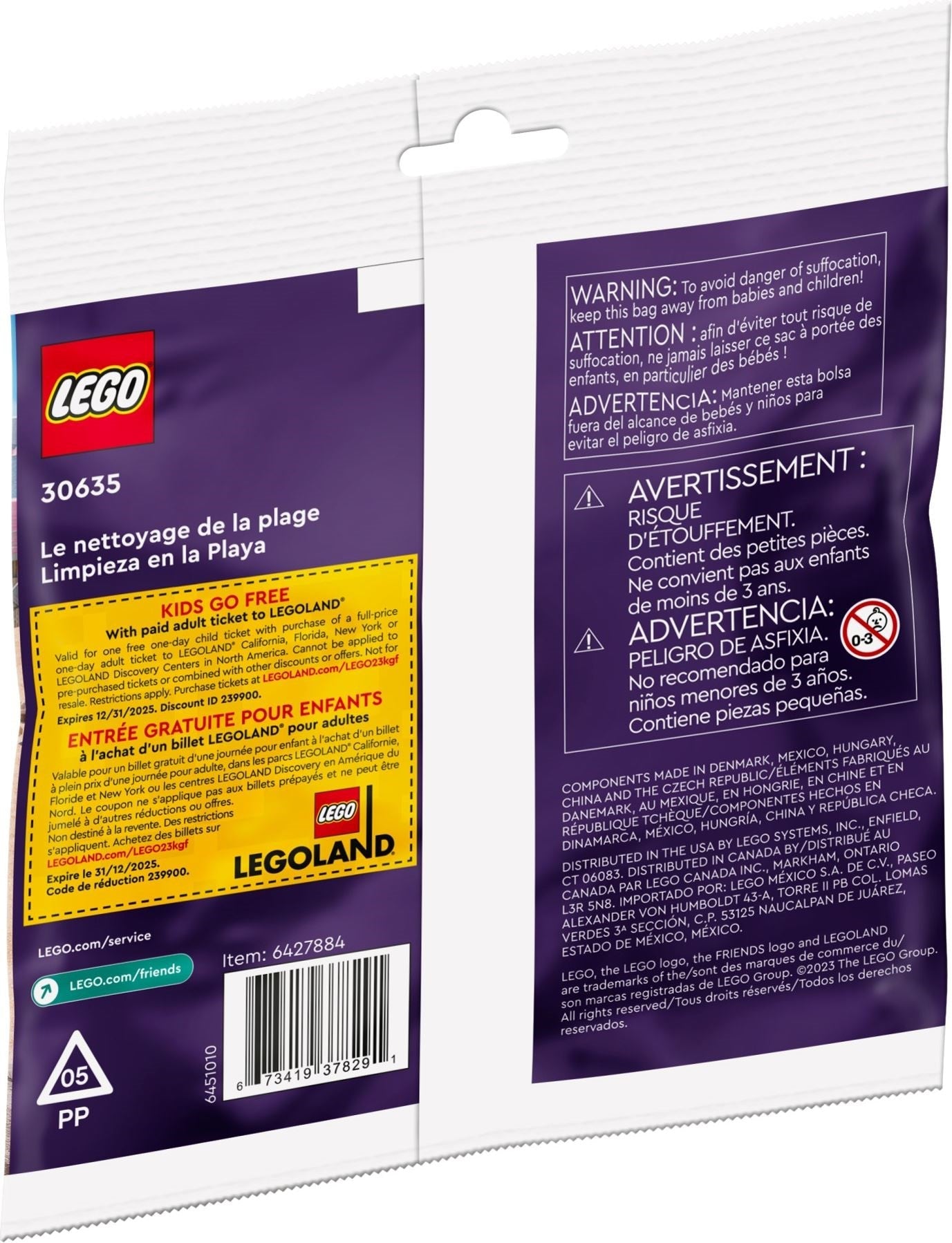 LEGO Friends 30635 Beach Clean-Up Polybag - SuperSaverAU - view 2