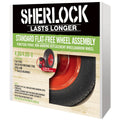 Sherlock Standard Flat Free Wheel Assembly 4.80/4.00-8 Polyurethane Durable - SuperSaverAU - view 2