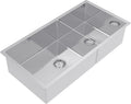 Abey Piazza 1 and 3/4 bowl sink - stainless steel - top, under or flush mount - CR500D