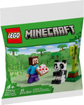LEGO Minecraft Steve and Baby Panda 30672 Polybag - SuperSaverAU - view 1