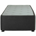 Sealy Long Single Spacesaver Base Left Drawers - Black Fabric, Patented Module Support - 728136