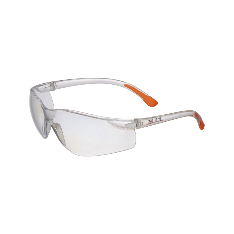 Citeco Clear Anti Scratch Safety Glasses - 1 Pair - UV Resistant - Lightweight - SuperSaverAU - view 1