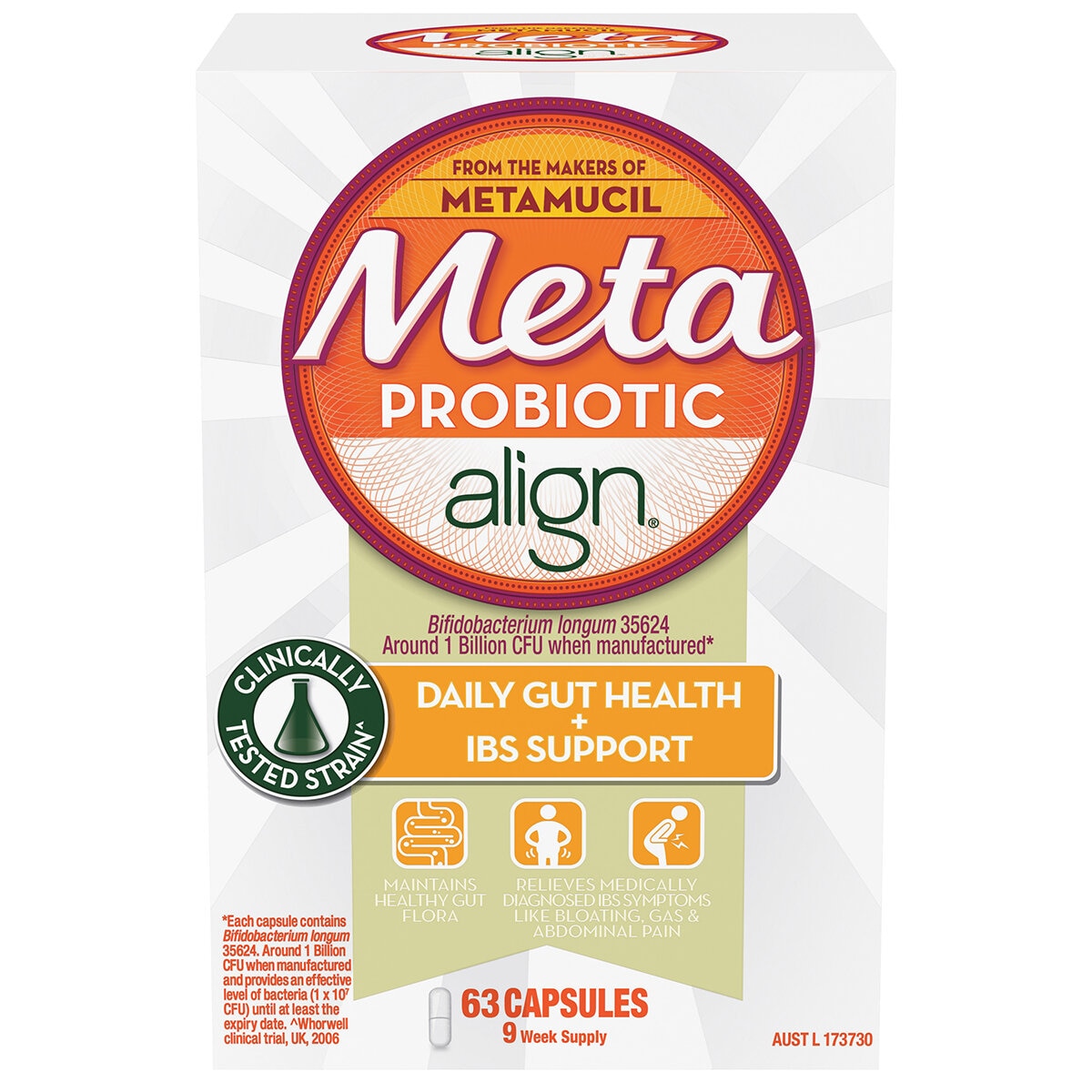 Meta Probiotic Align 63 Capsules - SuperSaverAU - view 1