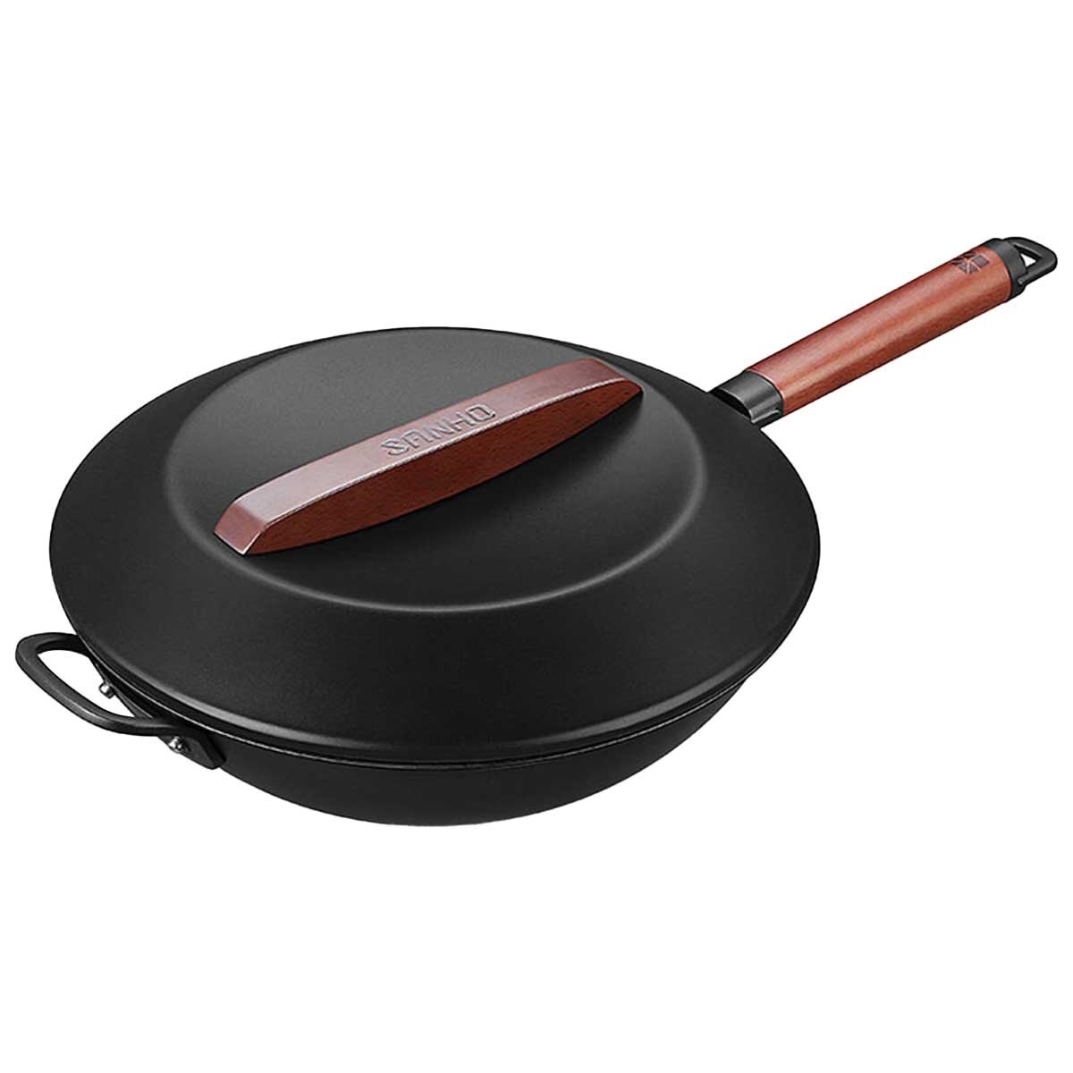 SANHO Nonstick Iron Wok 32cm - SuperSaverAU - view 1