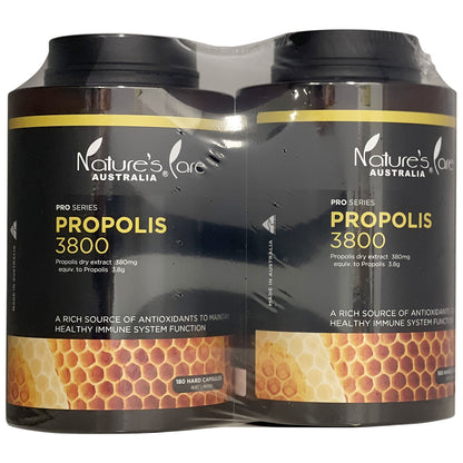 Nature's Care Pro Series Propolis 3800mg 2 x 180 Capsule