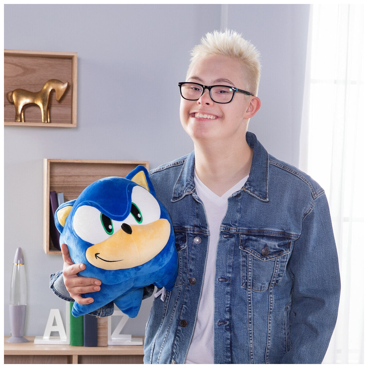 Club Mocchi-Mocchi Mega Sonic Plush Assortment - Sonic, Soft & Huggable Plush Toys