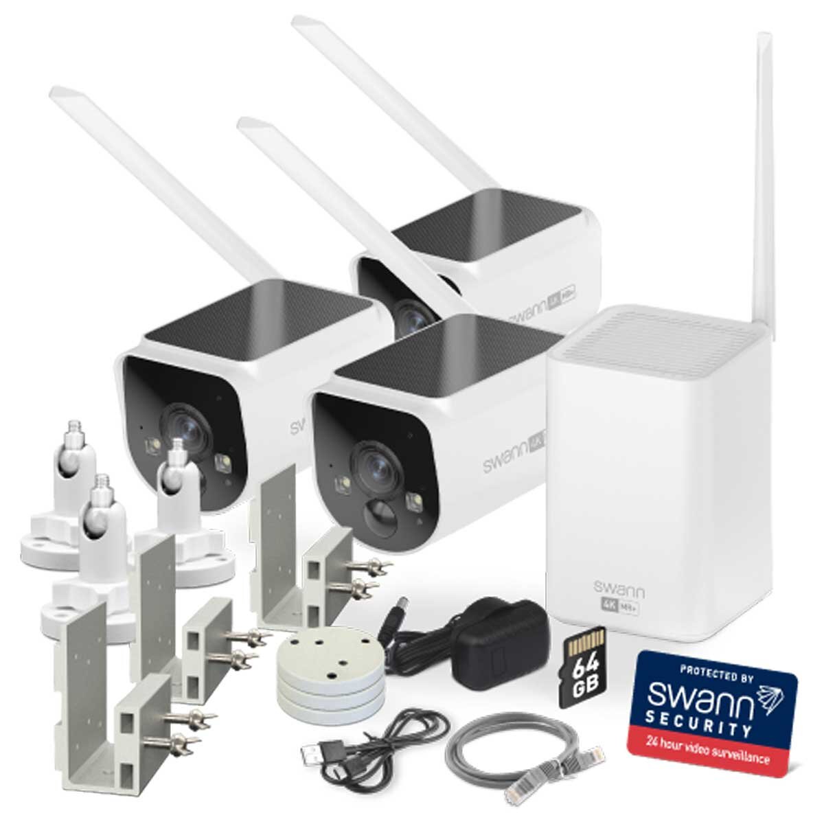 Swann MaxRanger4K Solar 3 Camera Security System - SuperSaverAU - view 1