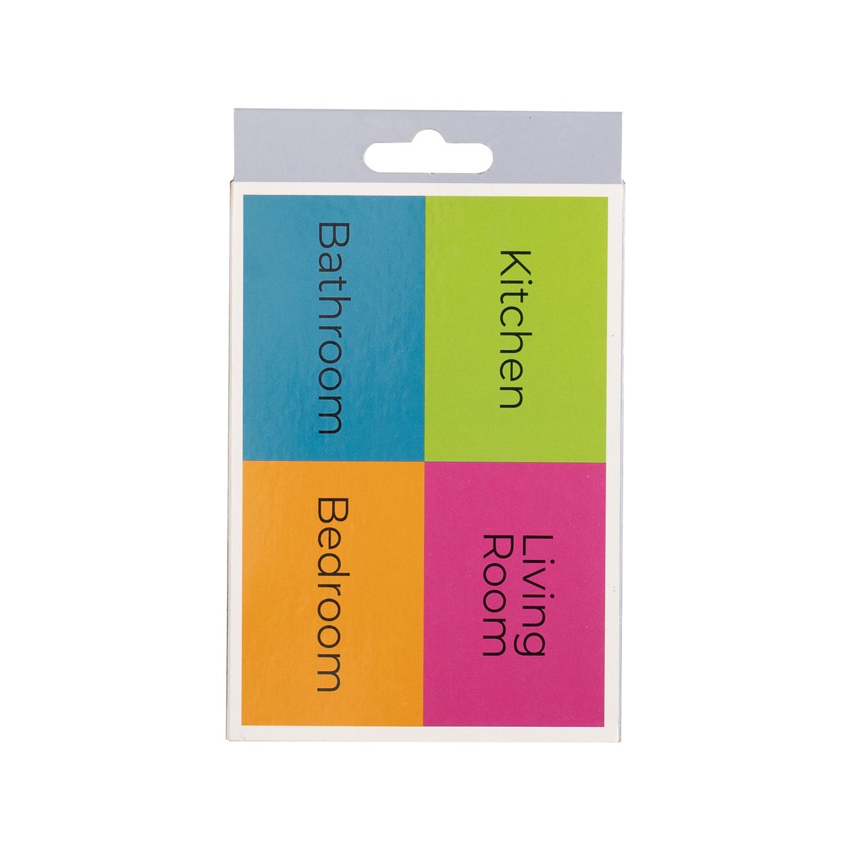 Packz Room Labels 110 x 75mm - 60 Pack - Strong Adhesive - Easy Application