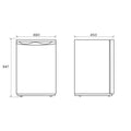 Westinghouse 93L bar fridge - White, reversible door, 3.5 star energy rating - WIM1000WD