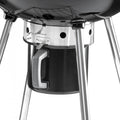 Napoleon 57cm Charcoal Kettle BBQ - Black, Accu-Probe Thermometer, Three Cooking Heights - NK22K-LEG-2