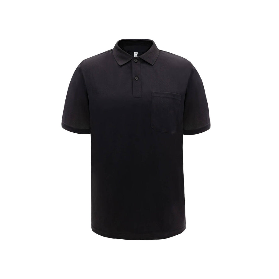 Craftright Black Short Sleeve Polo - Men's 100% Polyester, X-Large