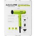 BaBylissPRO Nano Titanium Light ionic high-speed hair dryer - 1400W digital motor, green - 900214