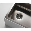 Titan single bowl kitchen sink - compact brushed stainless steel, AISI316 grade - TSSS40
